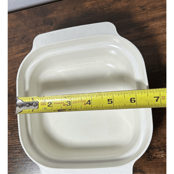 Vintage Anchor Hocking Microwave Casserole Dish 1 Qt Floral Pattern 635-9 - Picture 10 of 11